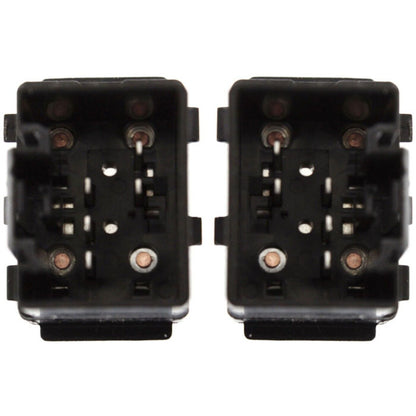 Window Switch Set For 2004-2008 Ford F-150 Rear Driver and Passenger Side Black