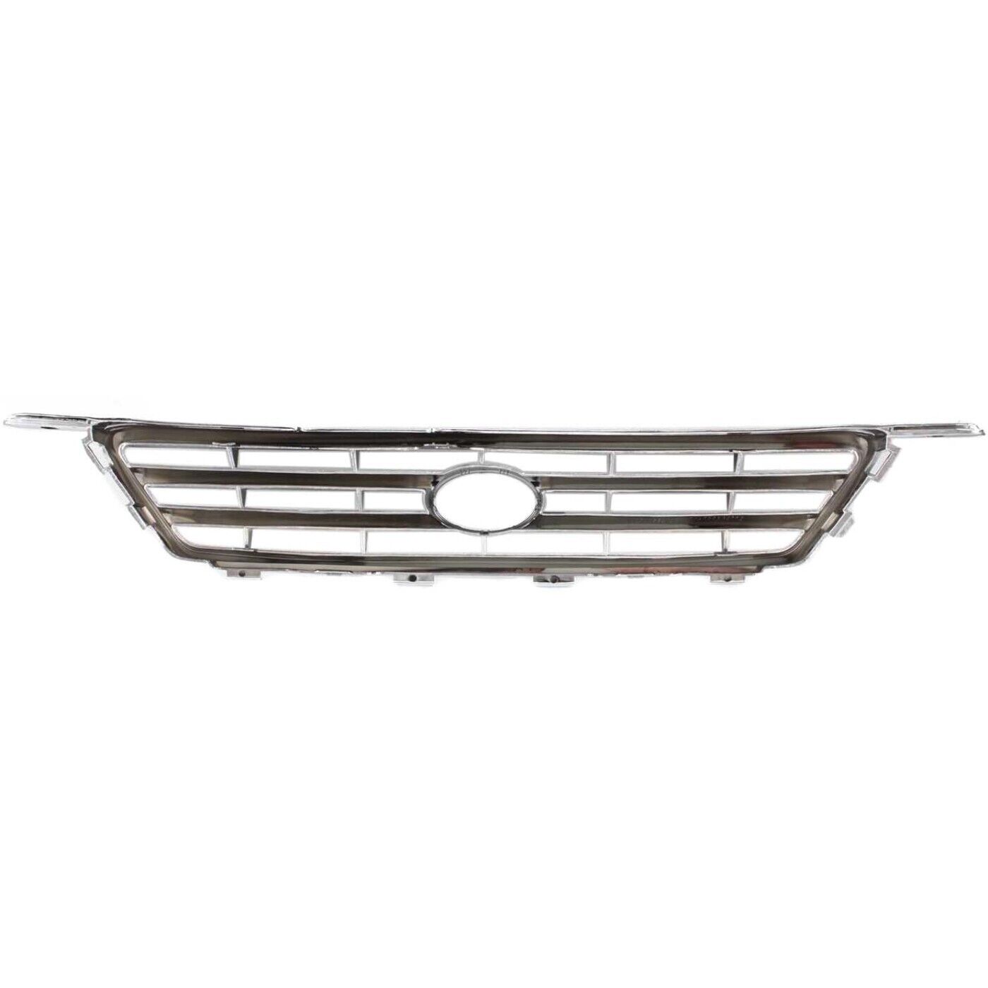 Grille For 2000-2001 Toyota Camry Chrome Shell w/ Black Insert Plastic