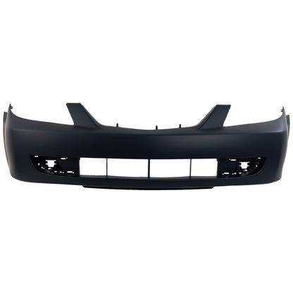 Front Bumper Cover Primed For 2001-2003 Mazda Protege w/ Fog Lamp Holes