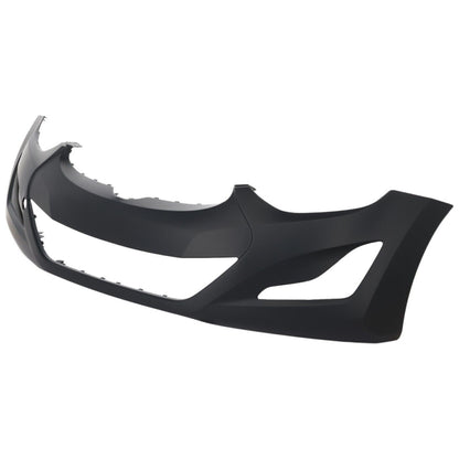 Front Bumper Cover Primed for 2014-2016 Hyundai Elantra Sedan w/ Tow Hook