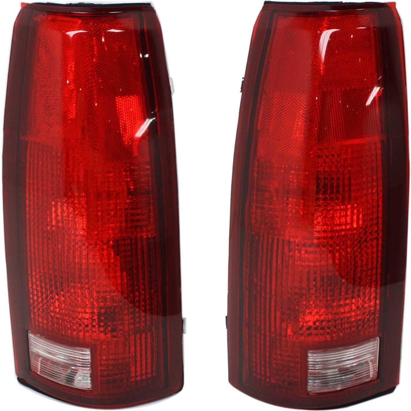 Driver and Passenger Side Tail Lights, Without bulb(s), Halogen