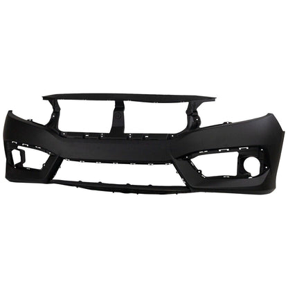 Front Bumper Cover Primered for 2016-2018 Honda Civic Coupe/Sedan 16-18