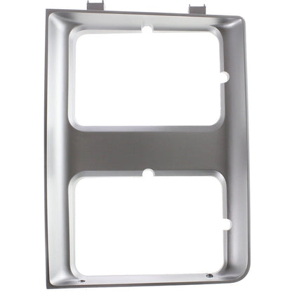 New Headlight Doors/Bezels Set of 2 Driver & Passenger Side Chevy Silver Pair