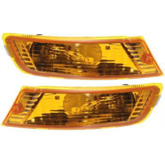 Turn Signal Light Set For 2005-2007 Jeep Liberty Front Left and Right with Bulb