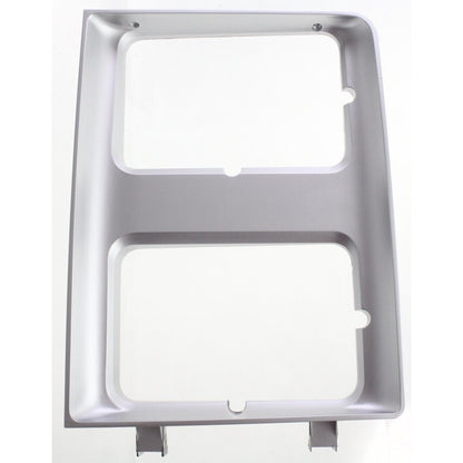 New Headlight Doors/Bezels Set of 2 Driver & Passenger Side Chevy Silver Pair