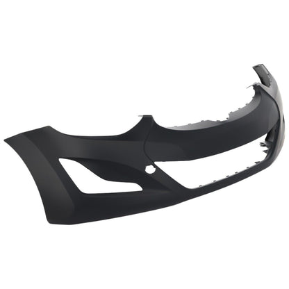 Front Bumper Cover Primed for 2014-2016 Hyundai Elantra Sedan w/ Tow Hook