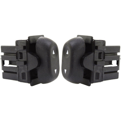 Window Switch Set For 2004-2008 Ford F-150 Rear Driver and Passenger Side Black