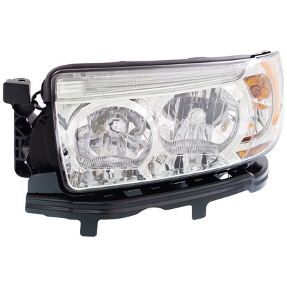 Driver and Passenger Side Headlights, with Bulbs, Halogen