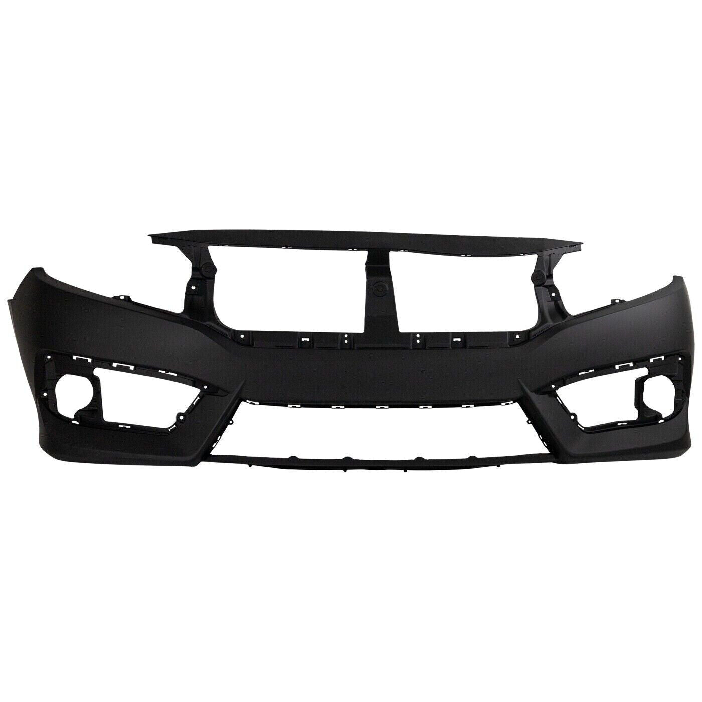 Front Bumper Cover Primered for 2016-2018 Honda Civic Coupe/Sedan 16-18