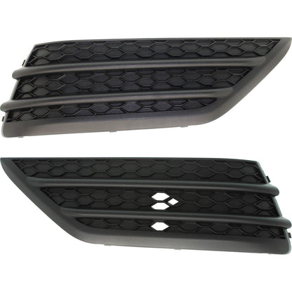 Set of 2 Bumper Face Bar Grilles Front Driver & Passenger Side Left Right Pair