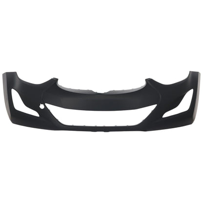 Front Bumper Cover Primed for 2014-2016 Hyundai Elantra Sedan w/ Tow Hook