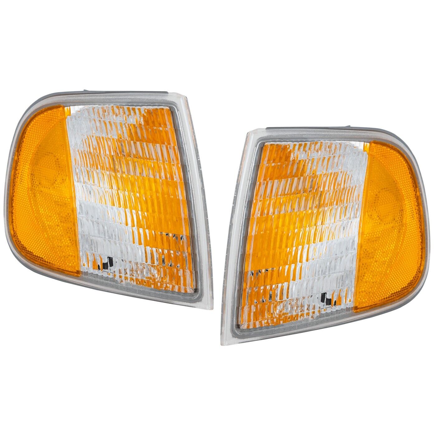 Side Marker Corner Parking Lights Turn Signals Pair Set for Ford F-Series Truck